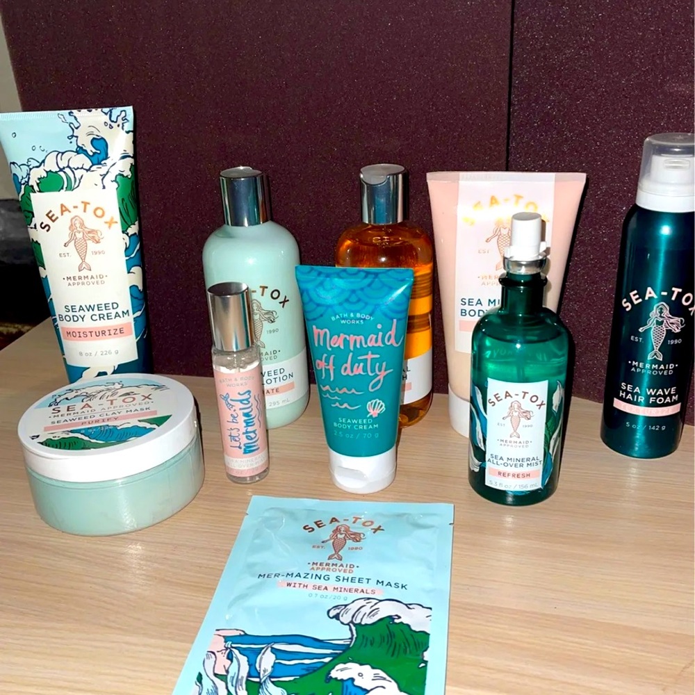 Discontinued Bath and Body Works all Sea- Tox Set bundle
